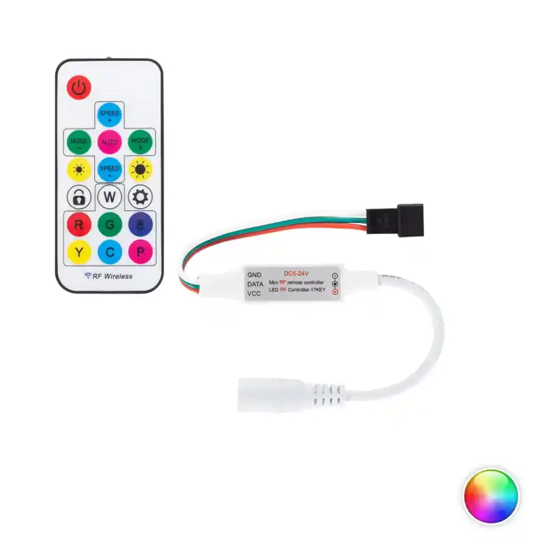 Contrôleur rf pour Ruban 5m led rgbic 24v-digital pixel