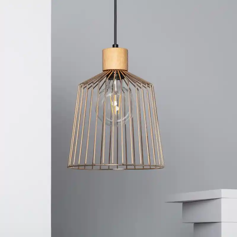 Suspension luminaire suspendu cage culot e27