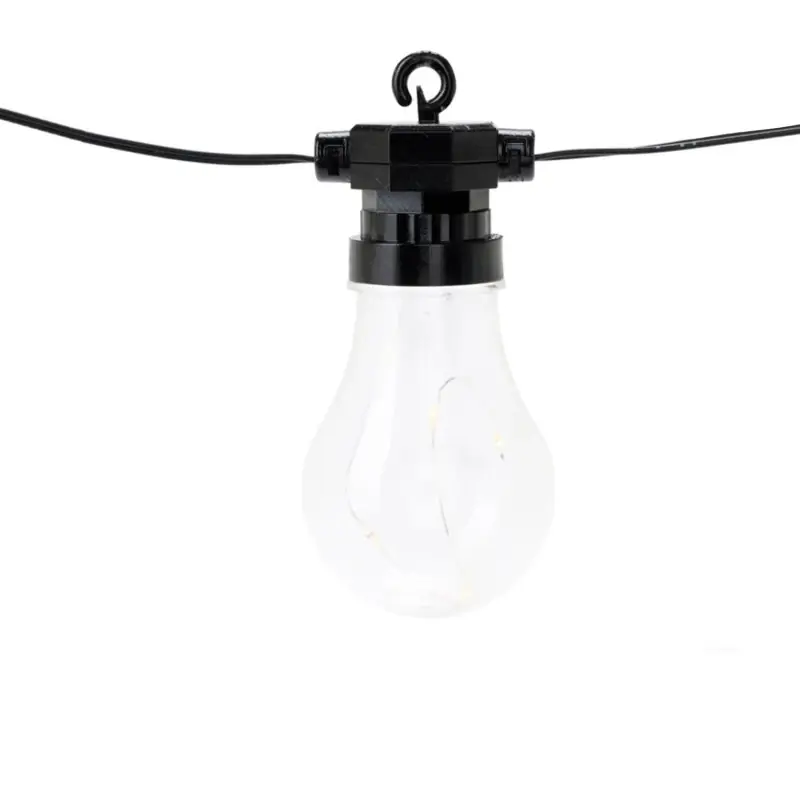Guirlande led 6.5m a piles ip44-8 ampoules