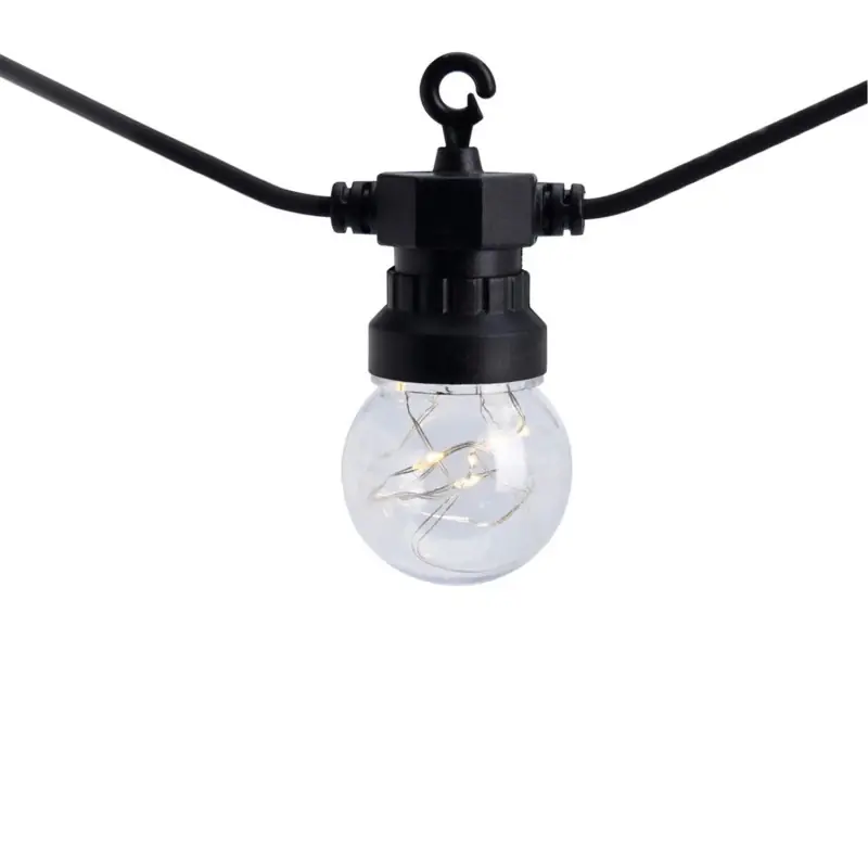 Guirlande led 7.5m ip44-10 ampoules 220v-2700k