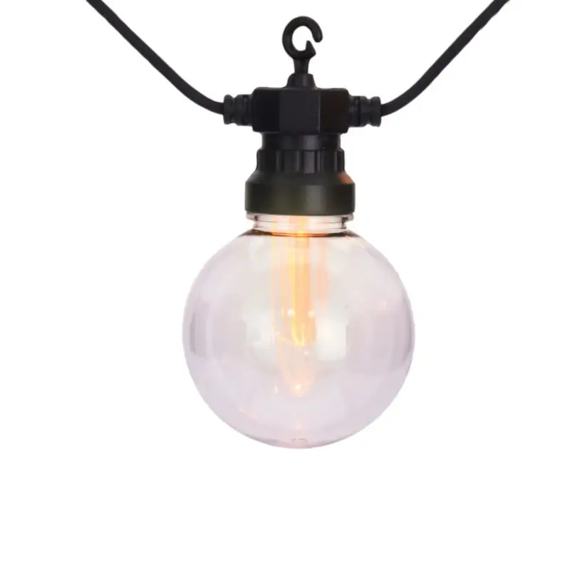 Guirlande led 7.5m ip44-10 ampoules 220v-2700k