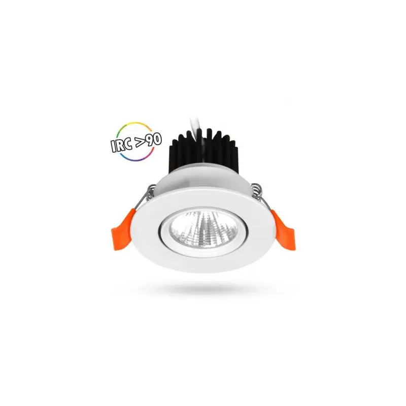 SPOT LED ORIENTABLE 7W 3000K IRC90-665lm-70mm