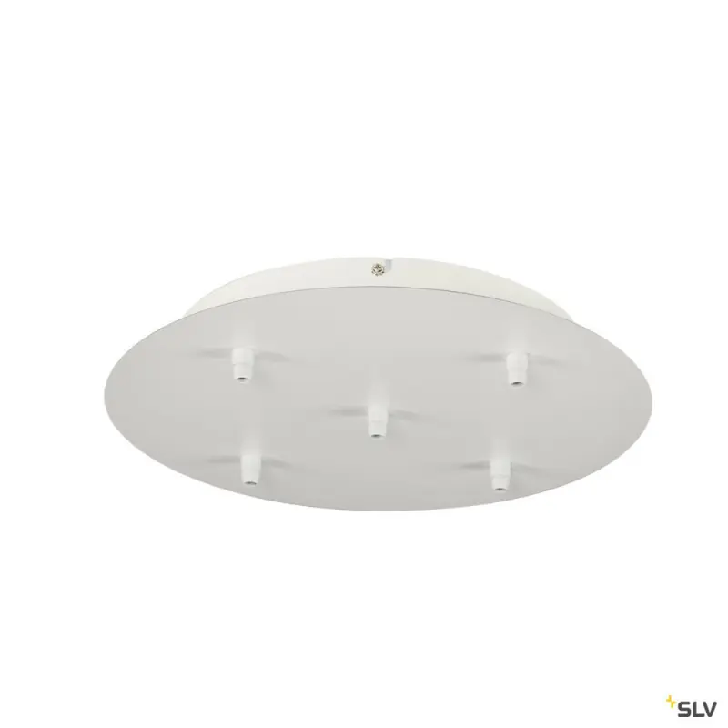 FITU, patère, intérieure, 5 passe-fils, ronde, blanc