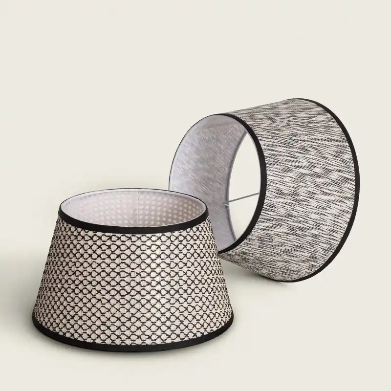 Abat jour seul tissu conique diamétre 35cm hauteur 20cm x25cm