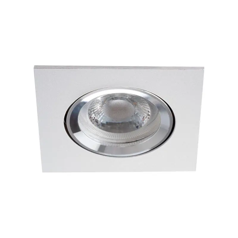 Spot encastrable fixe carre gris métallisé RADAN CT-DSL50