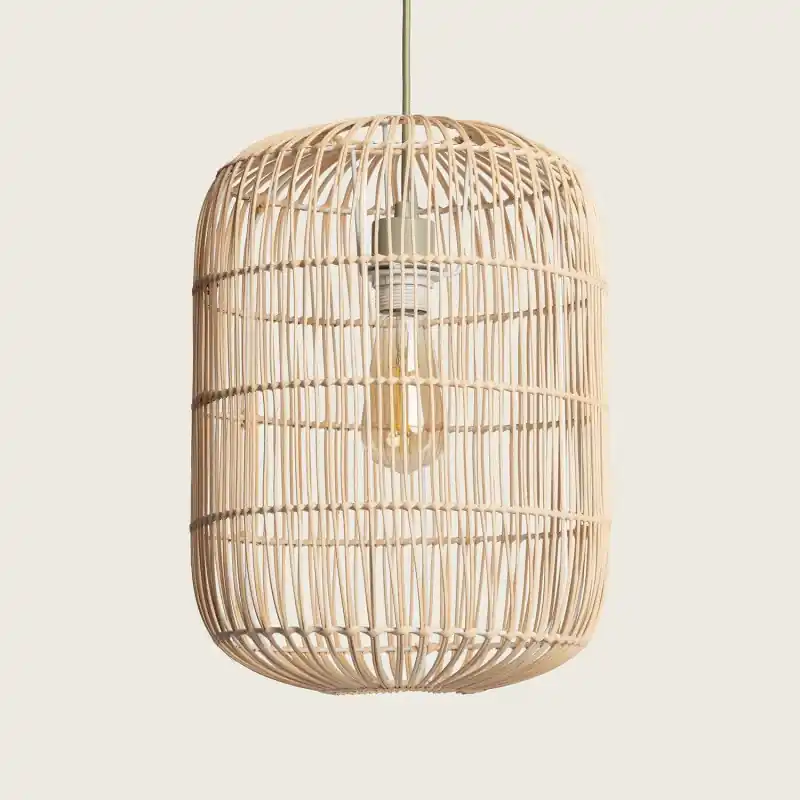 Suspension luminaire bambou suspendu culot e27