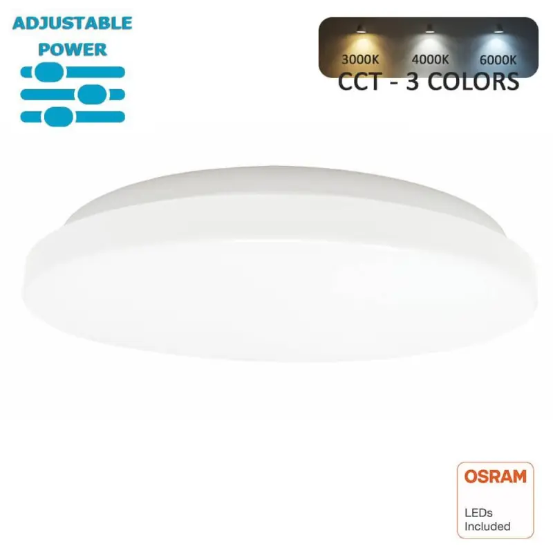 Plafonnier led 24w cct selectionneur de teintes led osram