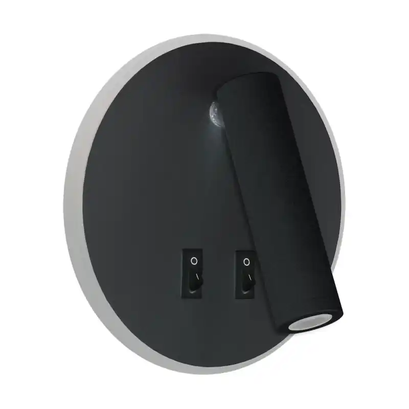 Applique LISEUSE OTELLO LED 6W+3W noire Luminaire LED décoratif