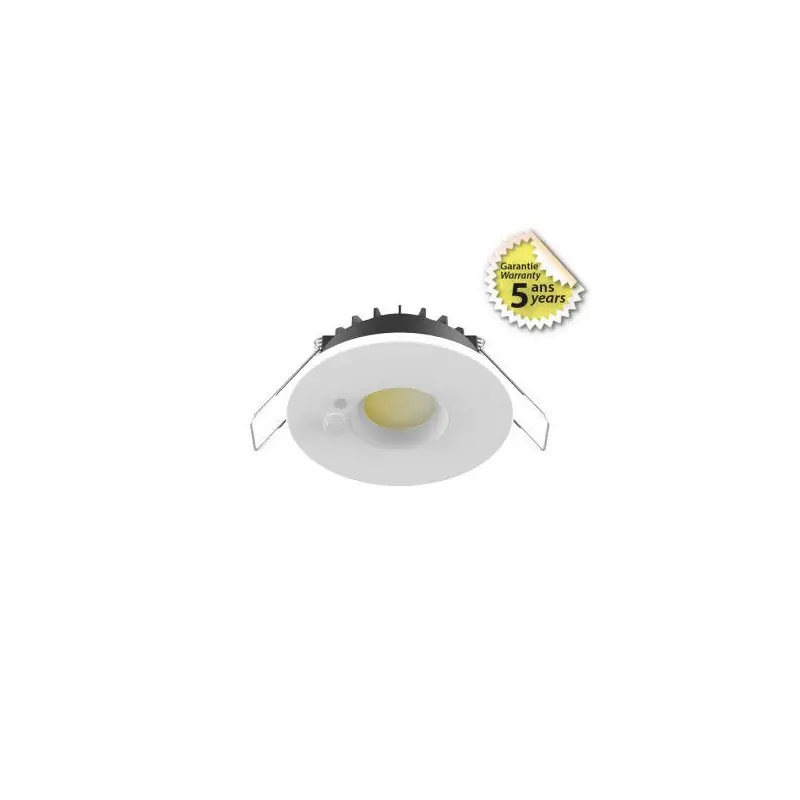 SPOT LED CCT BBC 6W 2700/3000/4000K GRADABLE BLANC + DÉTECTEUR - GARANTIE 5 ANS