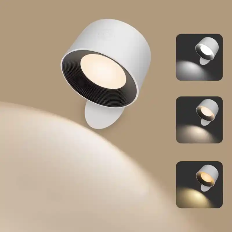Applique murale rechargeable sans fil variable rgbw
