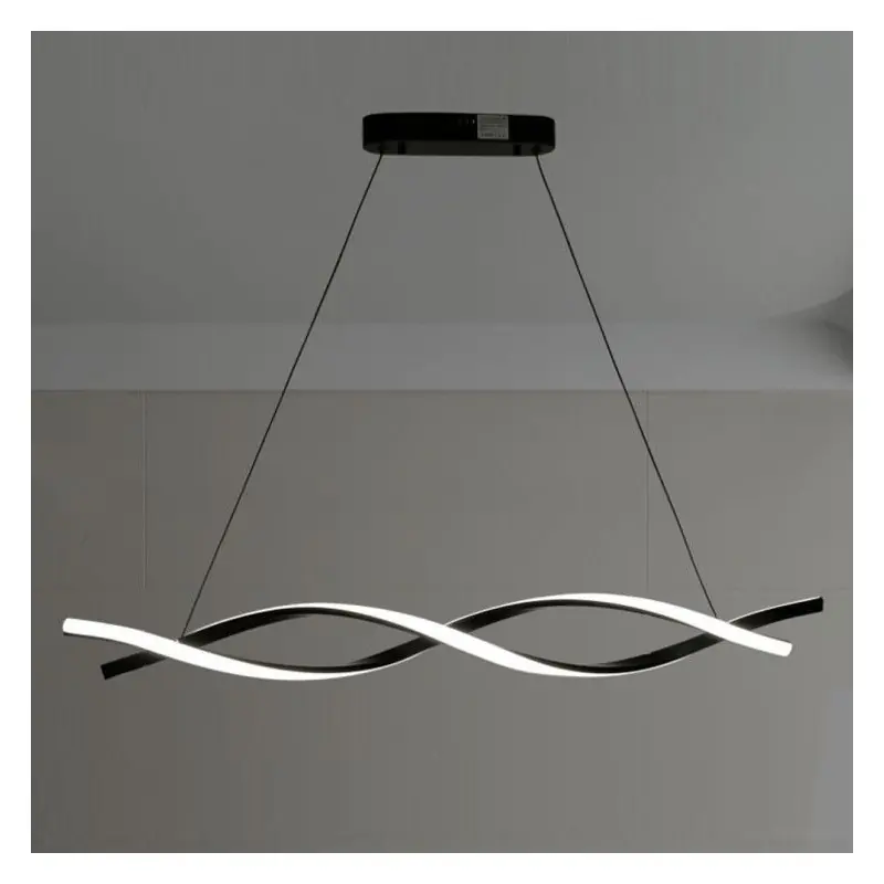 Suspension led 24w-double twist noir-4000k