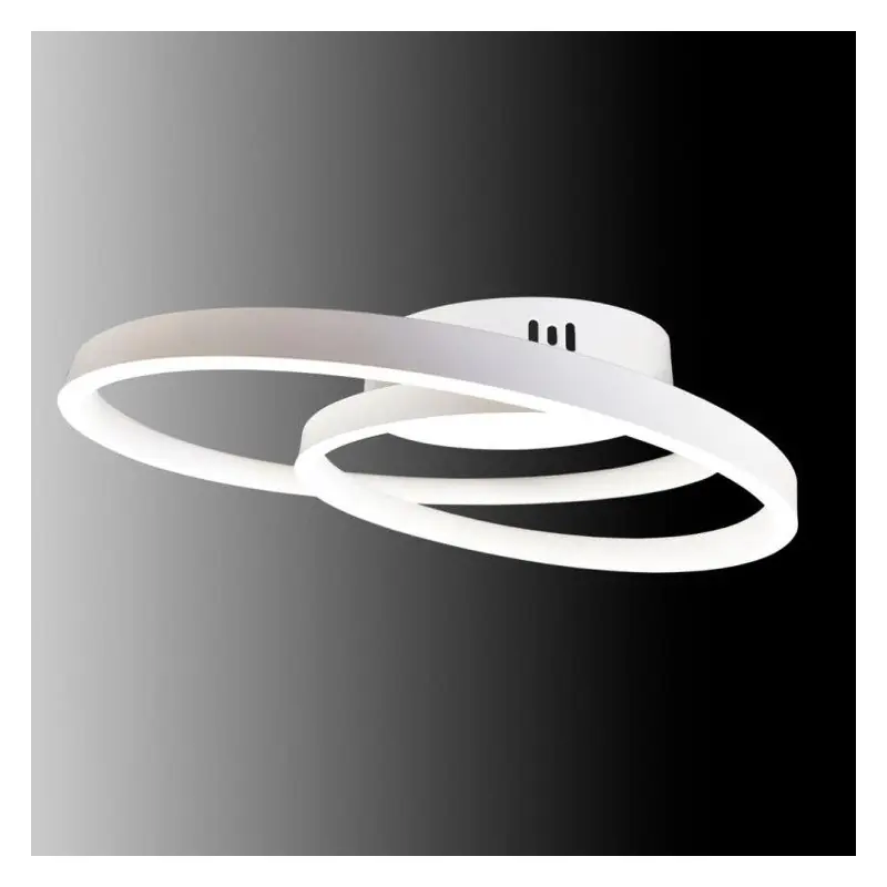 Plafonnier led 28w spirale 40cm blanche moderne 4000k