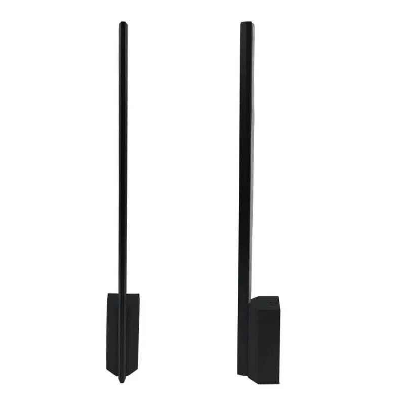 Applique 6w led 2700k-600lm-simple tige noire 45cm
