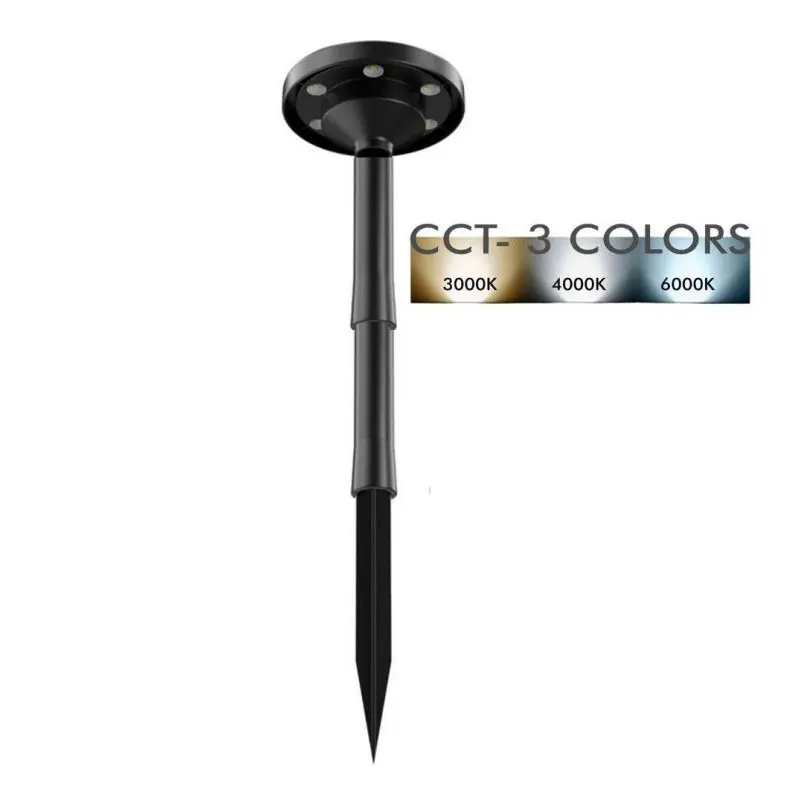 Spot piquer applique solaire cct-150lm-capteur crépusculaire