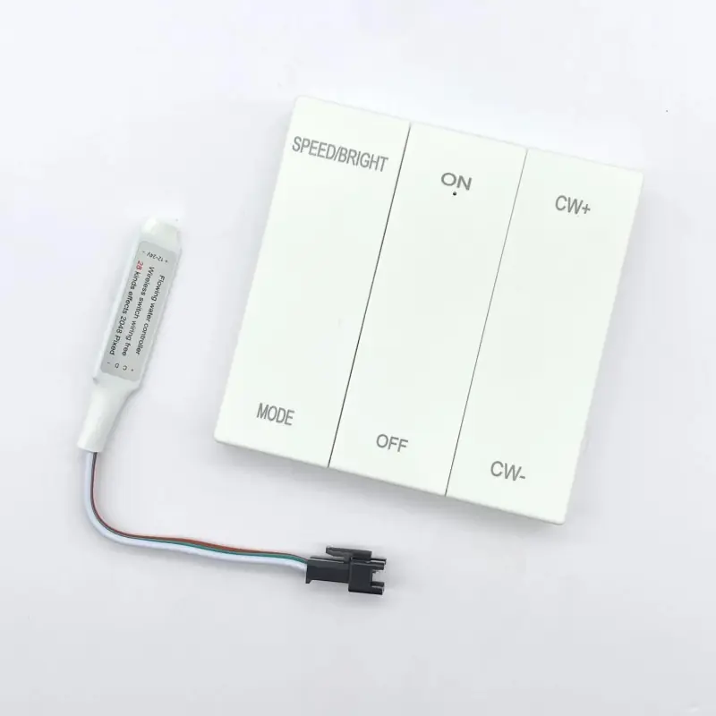 Controleur variateur Ruban led digital + interrupteur rf-6 boutons