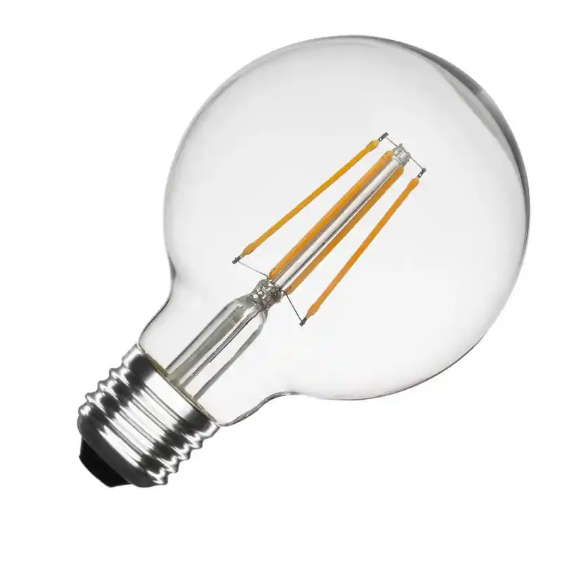 Ampoule led filament culot e27 verre clair-globe 125mm-1050 lumens