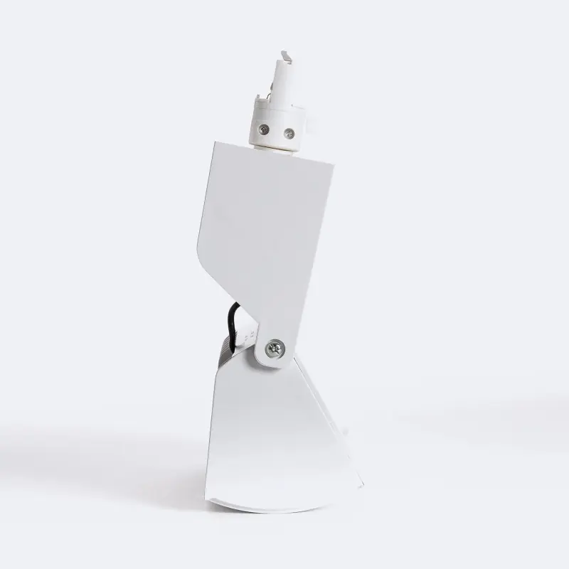 Projecteur led 38w blanc-4300lm-rail 3 allumages boutiques commerces