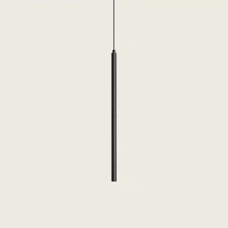 Suspension tige 40cm led 3w-220lm-métal noir-doré-4000k