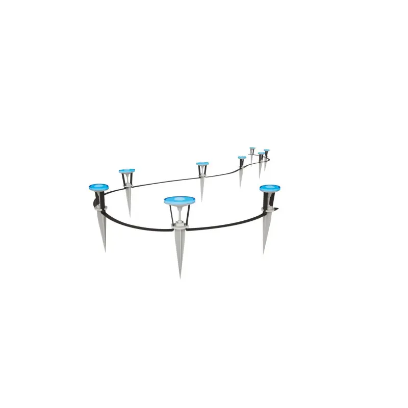 Guirlande 9 spots a planter wifi rgbw 220v ip65 application tuya 8.80m