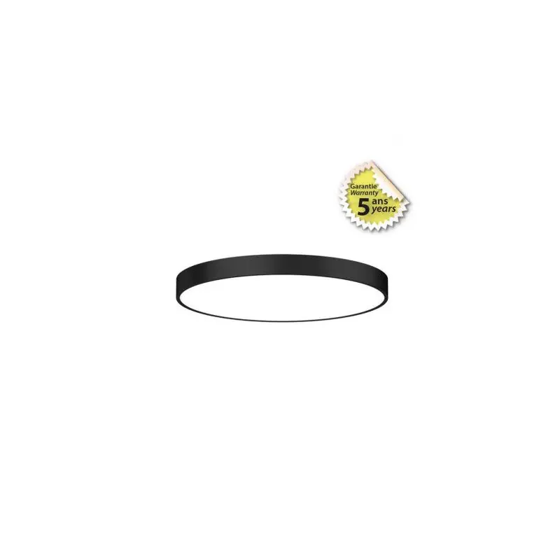 PLAFONNIER LED NOIR Ø600-60W 4000K -GARANTIE 5 ANS
