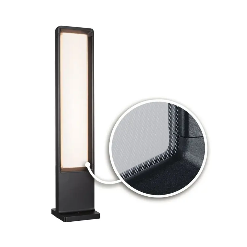 Borne lumineuse LED Reana IP44 832mm 3000K 2x4W 2x240lm 230V Anthracite Métal