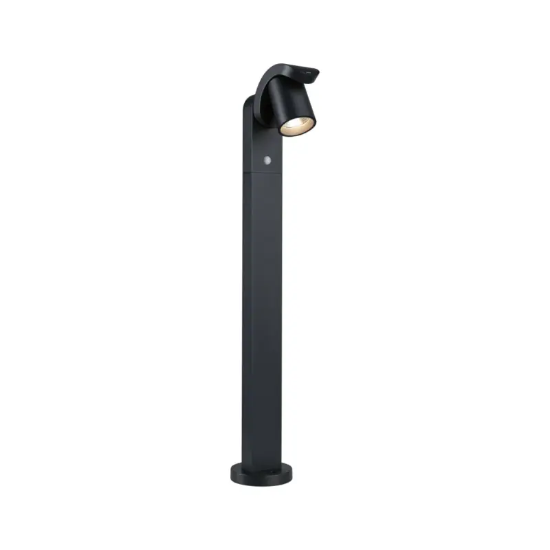 Borne lumineuse LED Cuff Détecteur de mouvement IP44 782mm 3000K 10W 700lm 230V 70° Anthracite Aluminium
