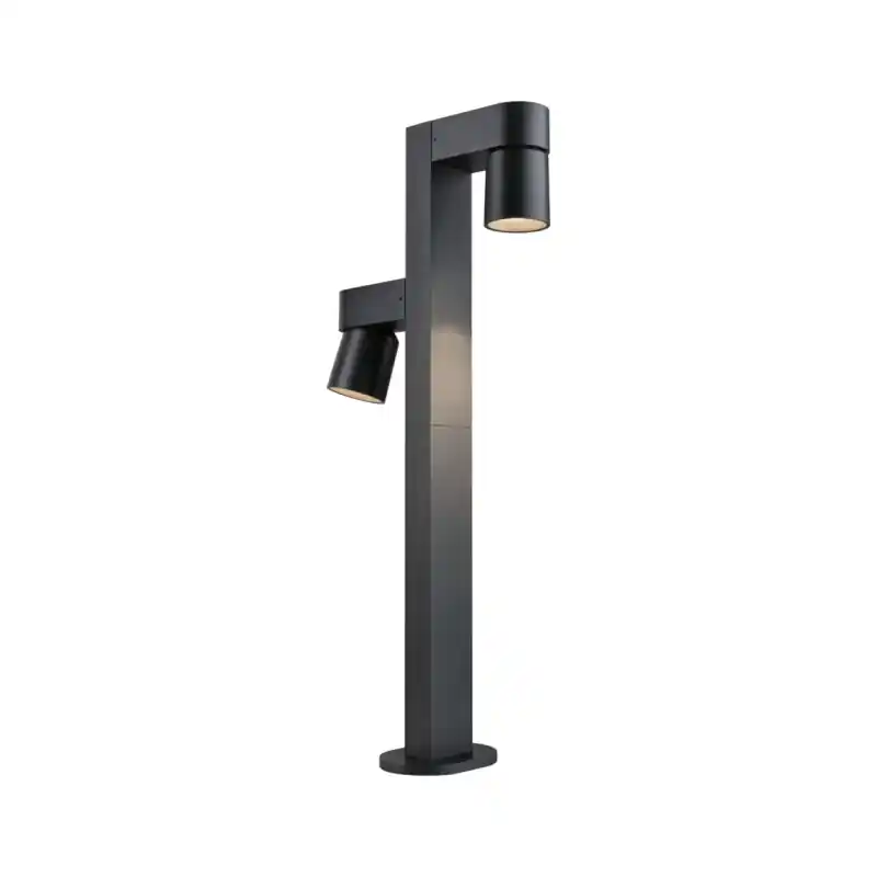 Borne lumineuse LED Kimu IP44 822mm 3000K 2x8W 750lm / 750lm 230V 70° Anthracite Aluminium