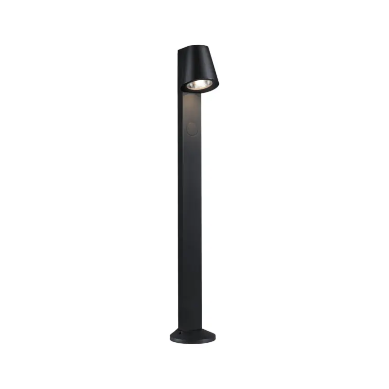 Borne lumineuse LED Caissa Détecteur haute fréquence IP44 793mm 3000K 9W 700lm 230V 65° Anthracite Aluminium