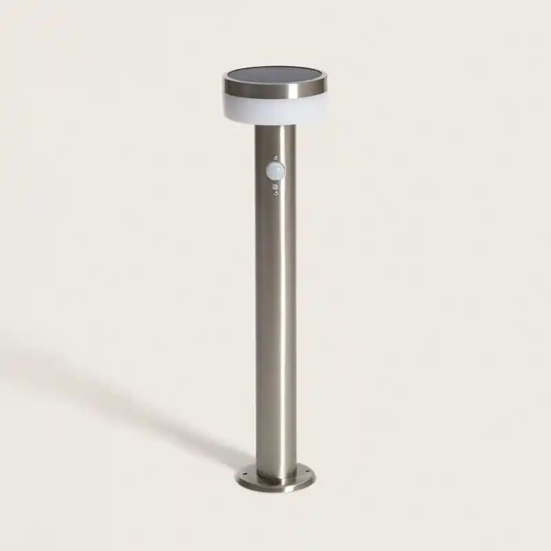 Borne led solaire détecteur de mouvement 50cm-ip44-100lm