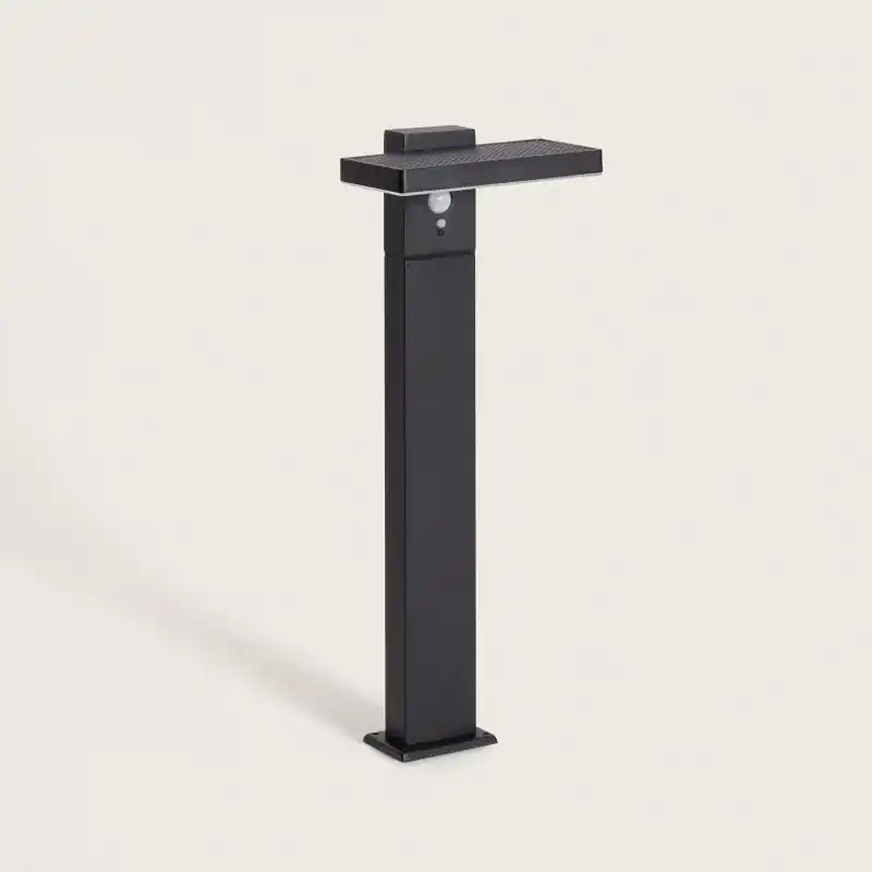 Borne led solaire detecteur de mouvement 50cm-ip44-300lm