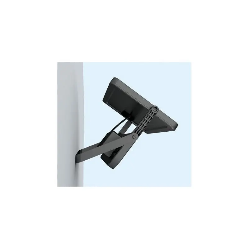 PROJECTEUR EXTERIEUR LED SOLAIRE NOIR 8W 3000K IP65 + DÉTECTEUR IR + TÉLÉCOMMANDE