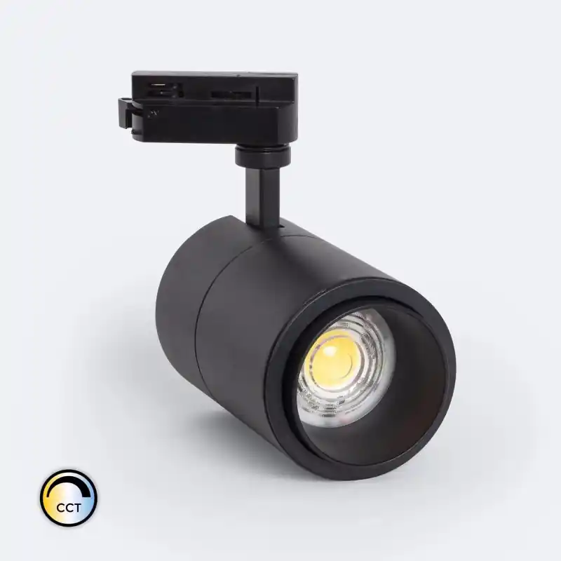 Spot led 30w blanc cct variable rail monophasé 1 allumage boutiques commerces