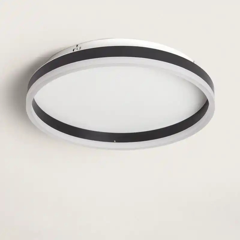 Applique plafonnier rond 24w led cct installation 40cm