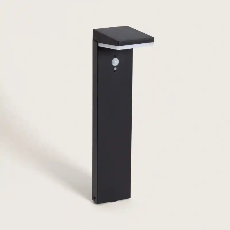 Borne potelet solaire détecteur de mouvement 50cm 5w led 350 lm