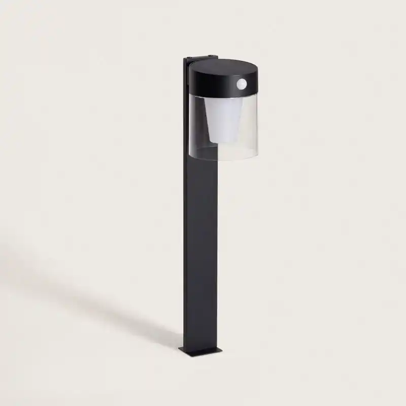 Borne led solaire détecteur de mouvement 50cm-ip44-120lm