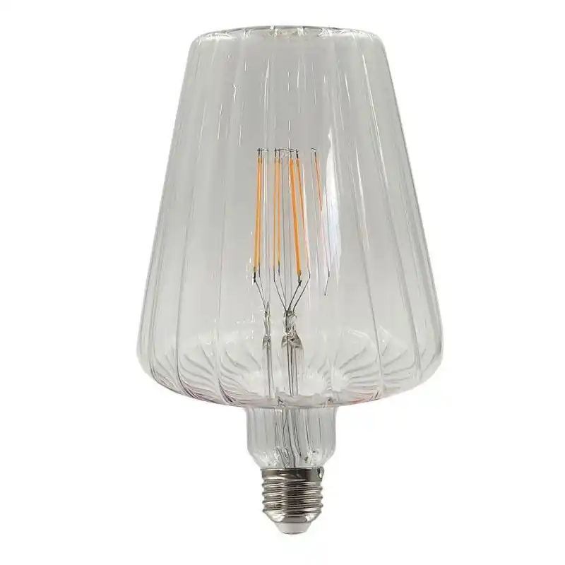 Ampoule filament led 6w-1800k-culot e27 cinique 195mm