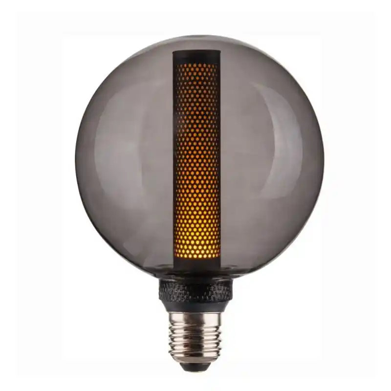 Ampoule filament led 4w-3000k-culot e27 globe 125mm