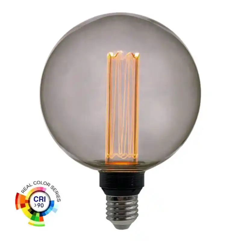 Ampoule filament led 4w-culot e27 globe verre 130mm