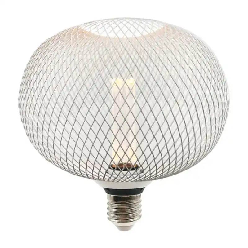 Ampoule filament led 4w-culot e27-grille boule 220mm