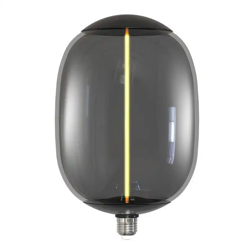 Ampoule filament led 4w-100lm-1800k-culot e27 verre fumé 285mm
