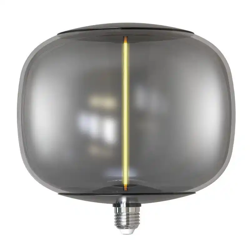 Ampoule filament led 4w-100lm-1800k-culot e27 verre fumé 220mm