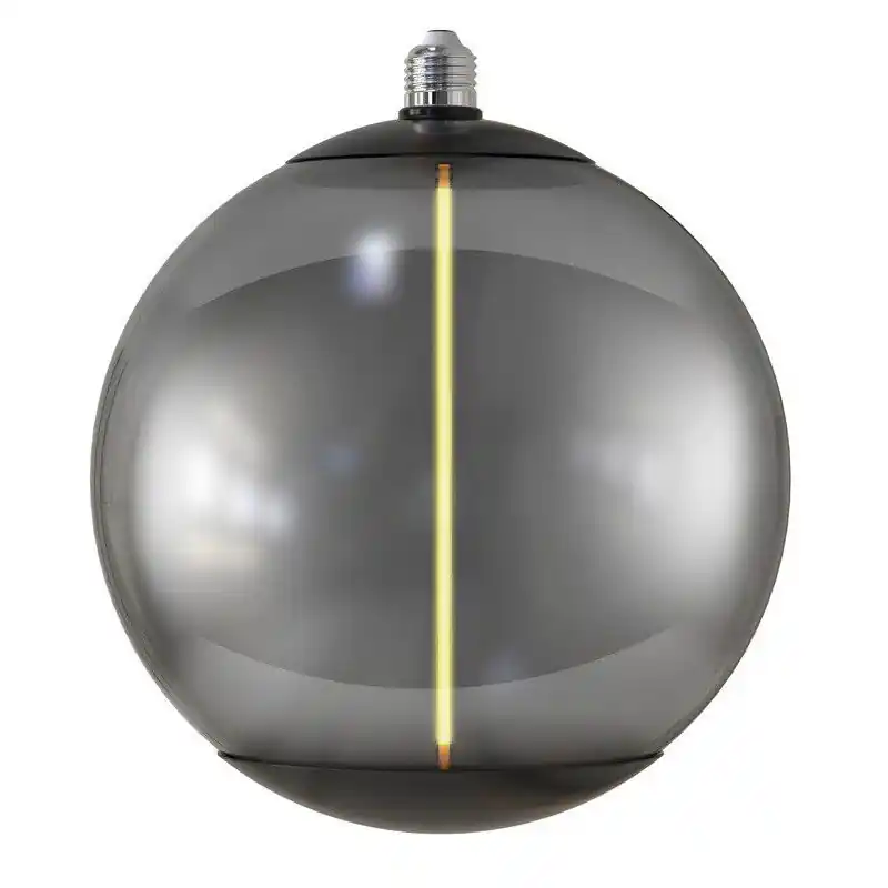 Ampoule filament led 4w-100lm-1800k-culot e27 verre fumé 250mm
