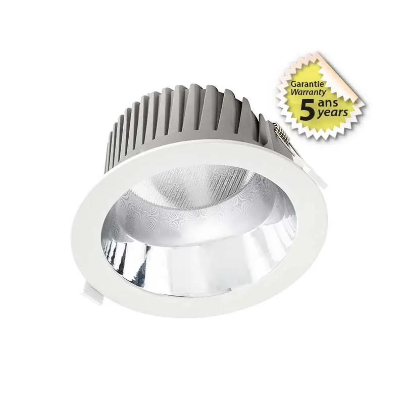 Downlight LED Blanc Ø160 25W 2500LM 4000K - Dimmable DALI II - Garantie 5 ans