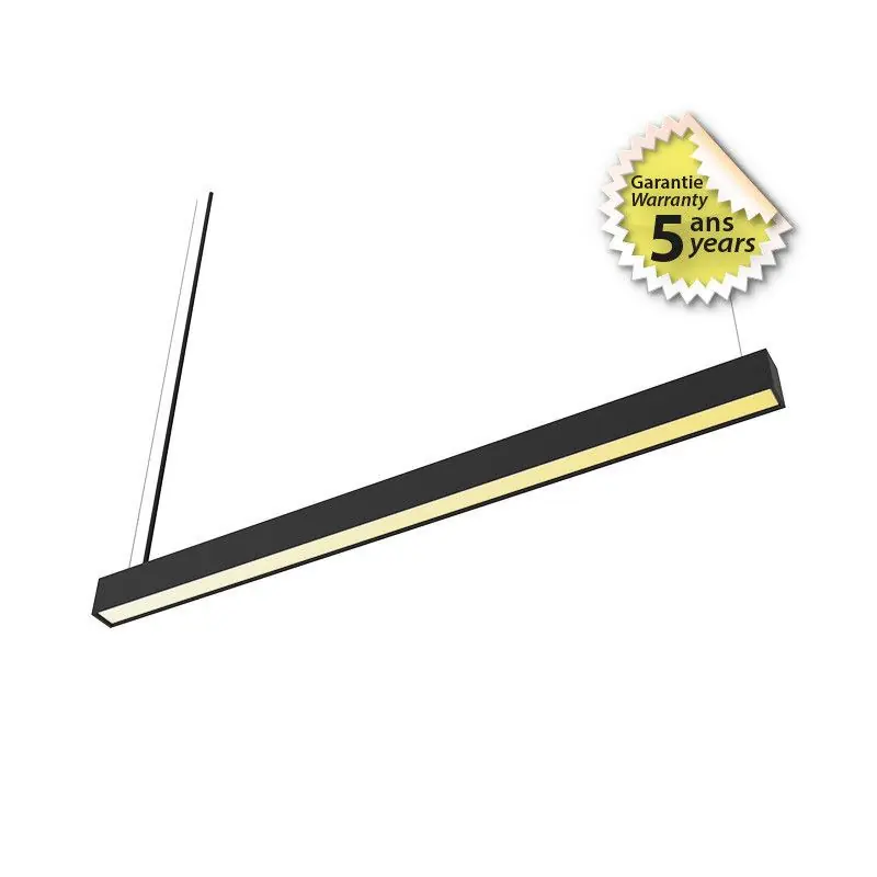 Linéaire LED réflecteur Noir CCT 24W Dimmable DALI-1200 mm-Garantie 5 ans