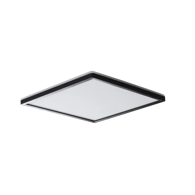 Plafonnier carré noir LED 12,5W-1130lm--4000k-ip54-AZPO