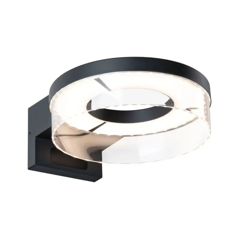 Applique d‘extérieur LED Capera Détecteur de mouvement IP44 231mm 3000K-700lm 230V Anthracite Aluminium