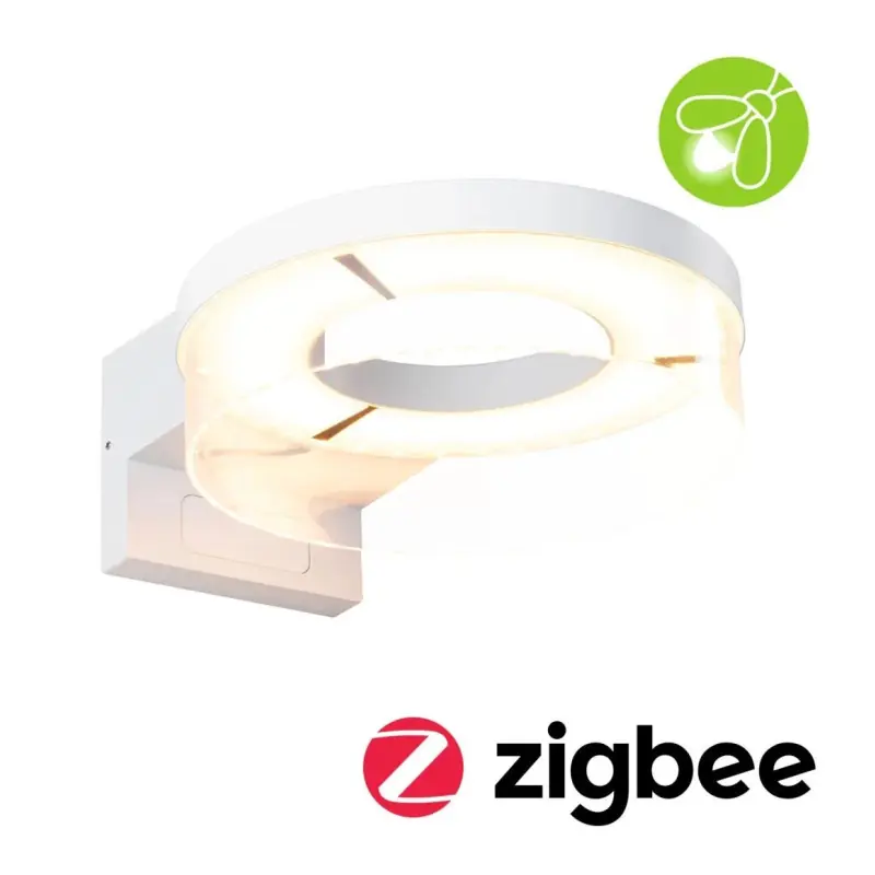 Applique d‘extérieur LED zigbee Capera Détecteur de mouvement IP44 231mm 3000K-800lm 230V blanche