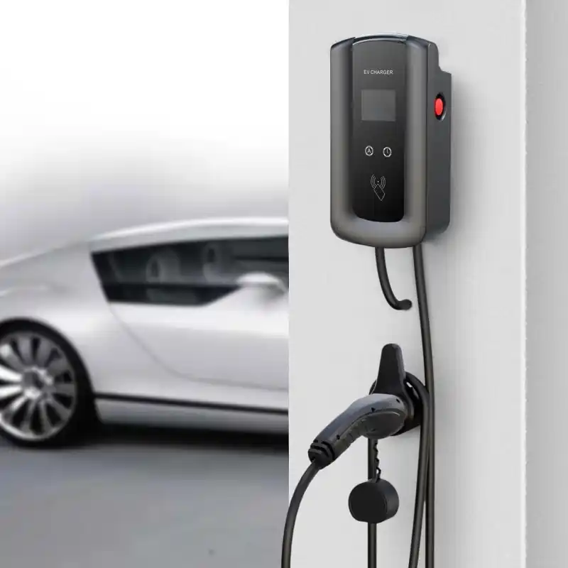 Borne de Recharge voiture Électrique WiFi 11kw-22kW Triphasé 5m