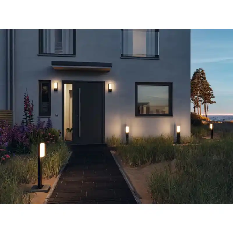Applique extérieur détecteur de mouvement LED Bonnie IP44 3000K 560lm Anthracite