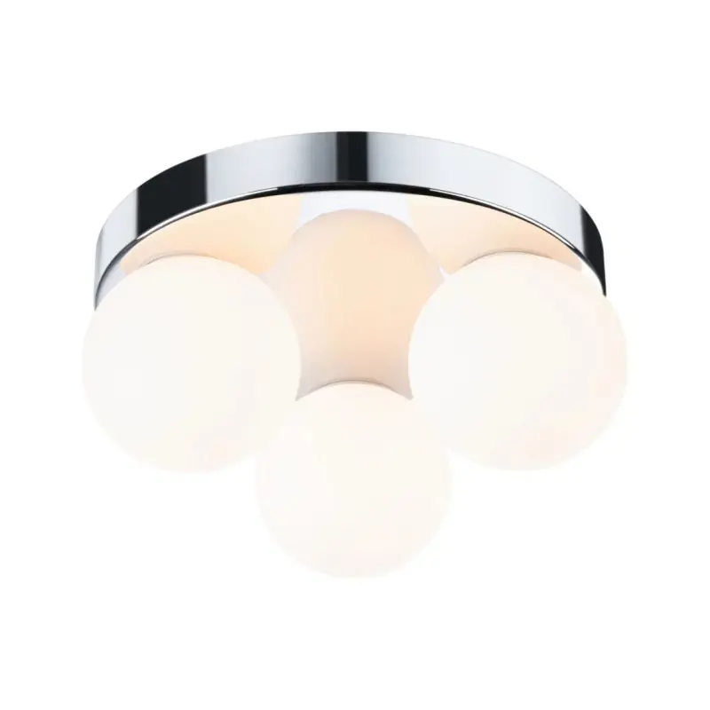 Plafonnier salle de bainGove IP44 G9 230V max 3x20W Chrome/Satiné